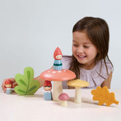 Familia spiridușilor pădurii, premium din lemn Woodland Gnome Family TL8388