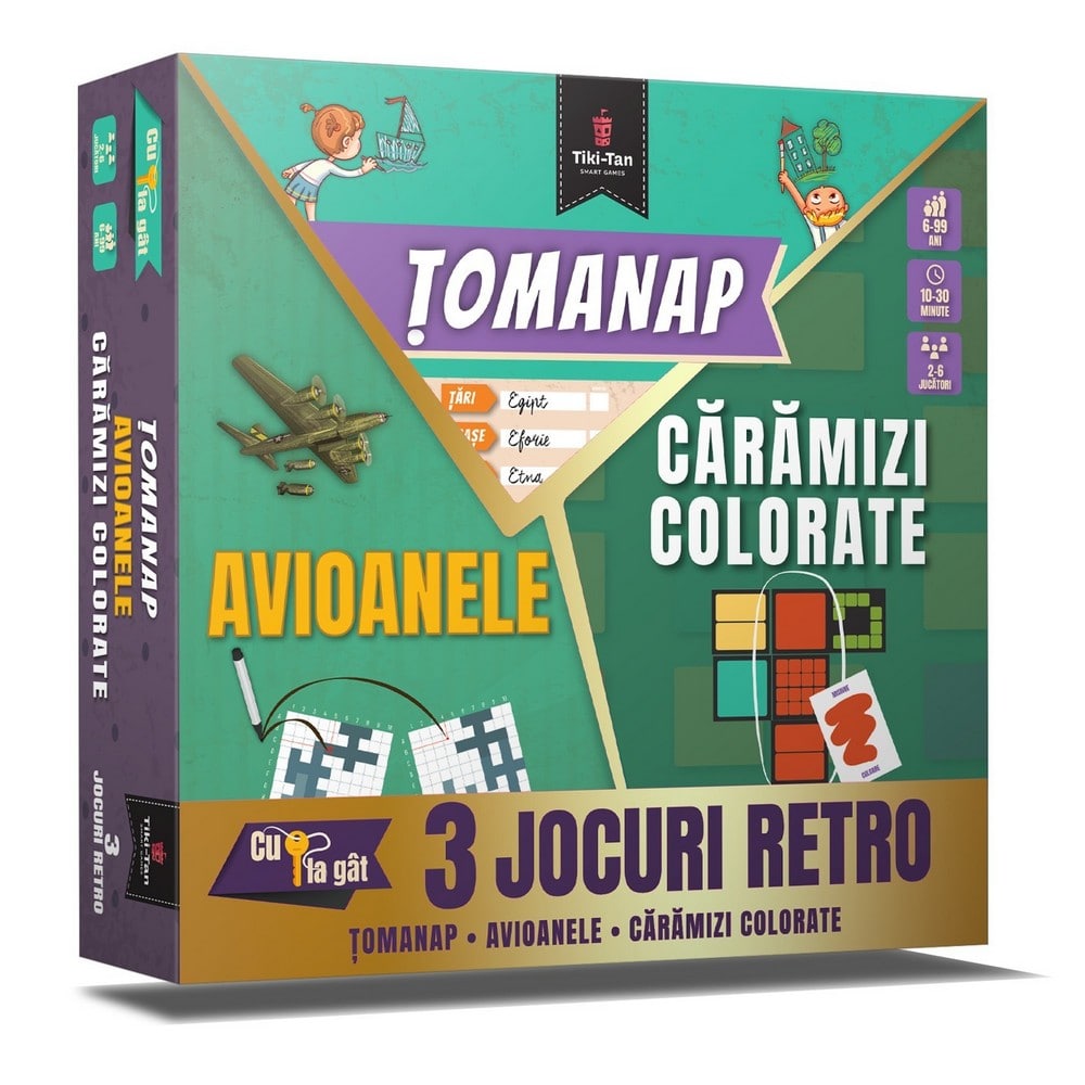 ȚOMANAP • AVIOANELE • CĂRĂMIZI COLORATE joc de societate în limba română