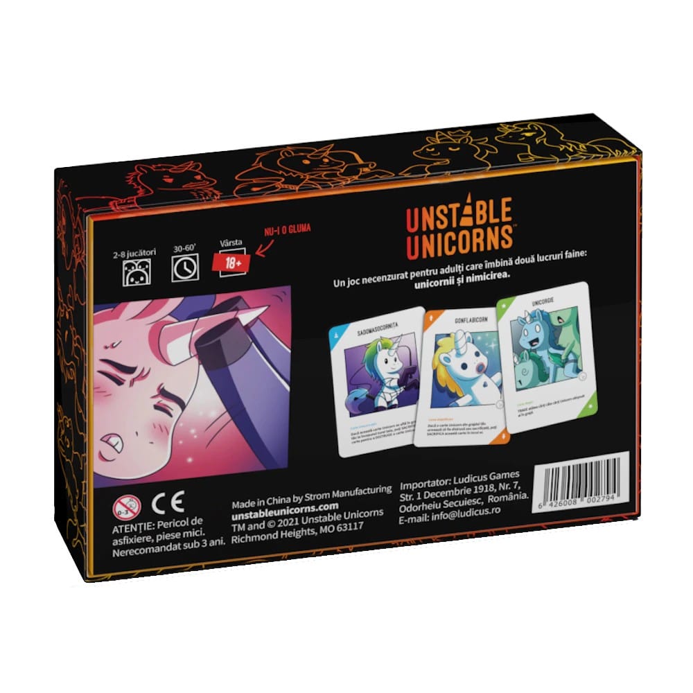 Unstable Unicorns: NSFW 18+ joc de societate în limba română