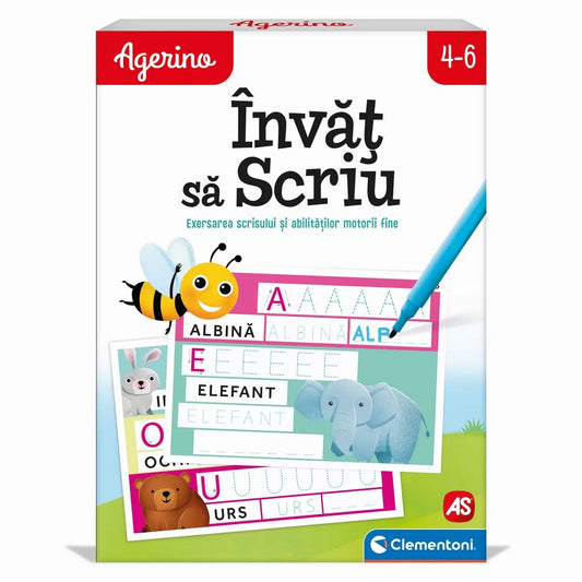 Agerino Invat sa scriu joc educativ cutia din fata