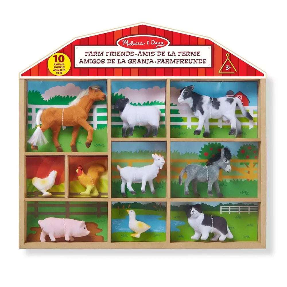 Melissa & Doug - Set figurine animale, 10 bucăți