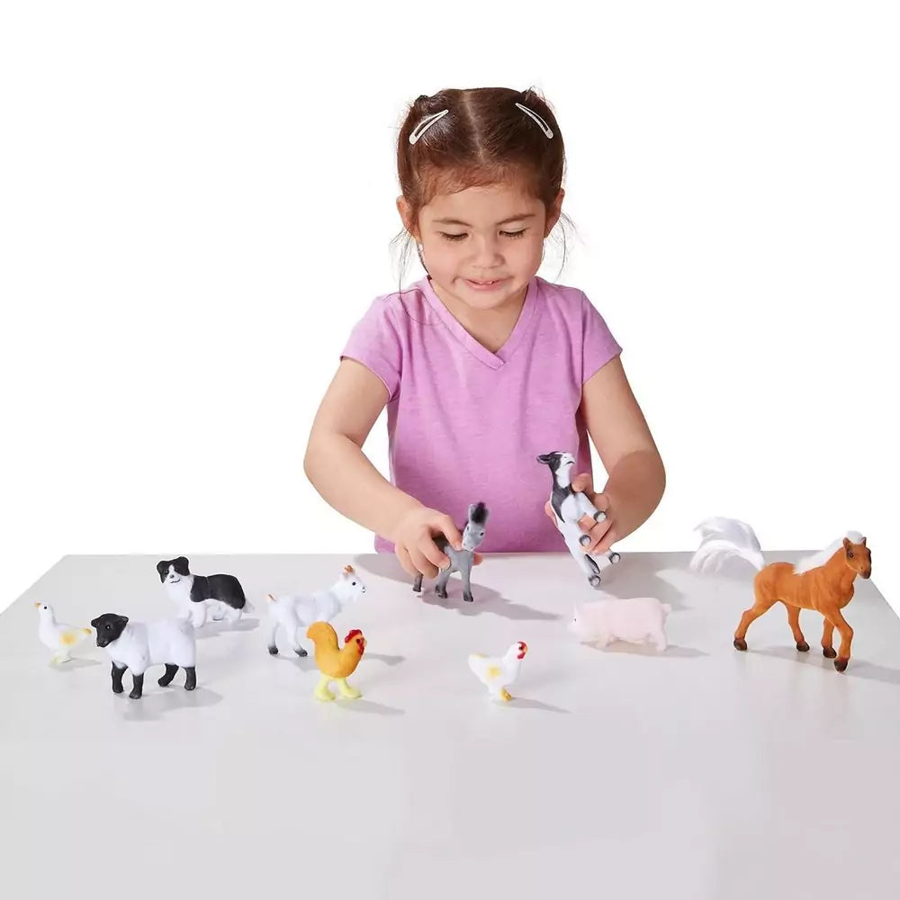 Melissa & Doug - Set figurine animale, 10 bucăți