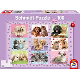 Puzzle 100 piese - My Animal Friends, Schmidt