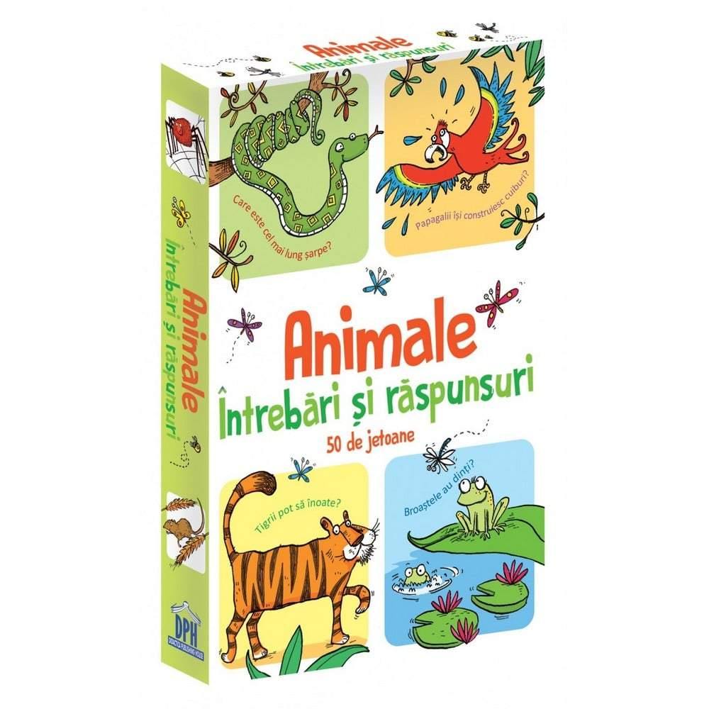 Animale - Intrebari si raspunsuri - 50 de Jetoane-DPH-1-Jocozaur