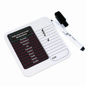 op 10 társasjáték törölhető válaszlapja filctollal és példa témakártyával.