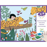 Djeco - Fetița printre animale - Artă cu pictură degetele DJ09898