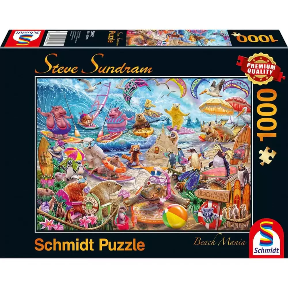 Puzzle Schmidt: Steve Sundram - Beach Mania, 1000 piese