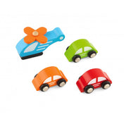 Stație de benzină cu parcare, lift și loc de aterizare pentru elicopter Viga Toys