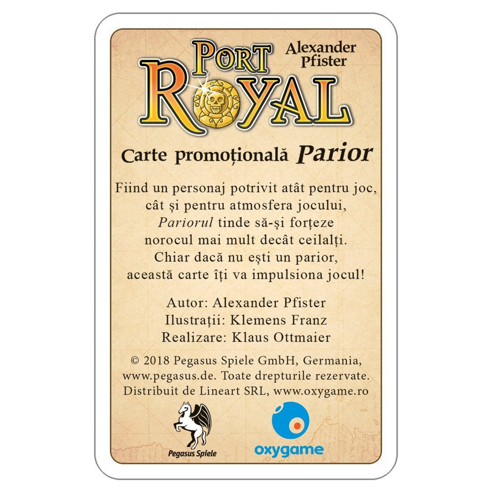 Port Royal:Parior (Carte promoțională)