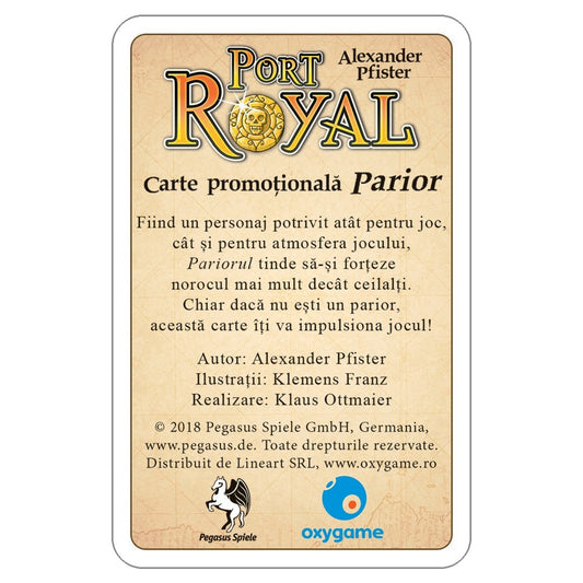 Port Royal:Parior (Carte promoțională)