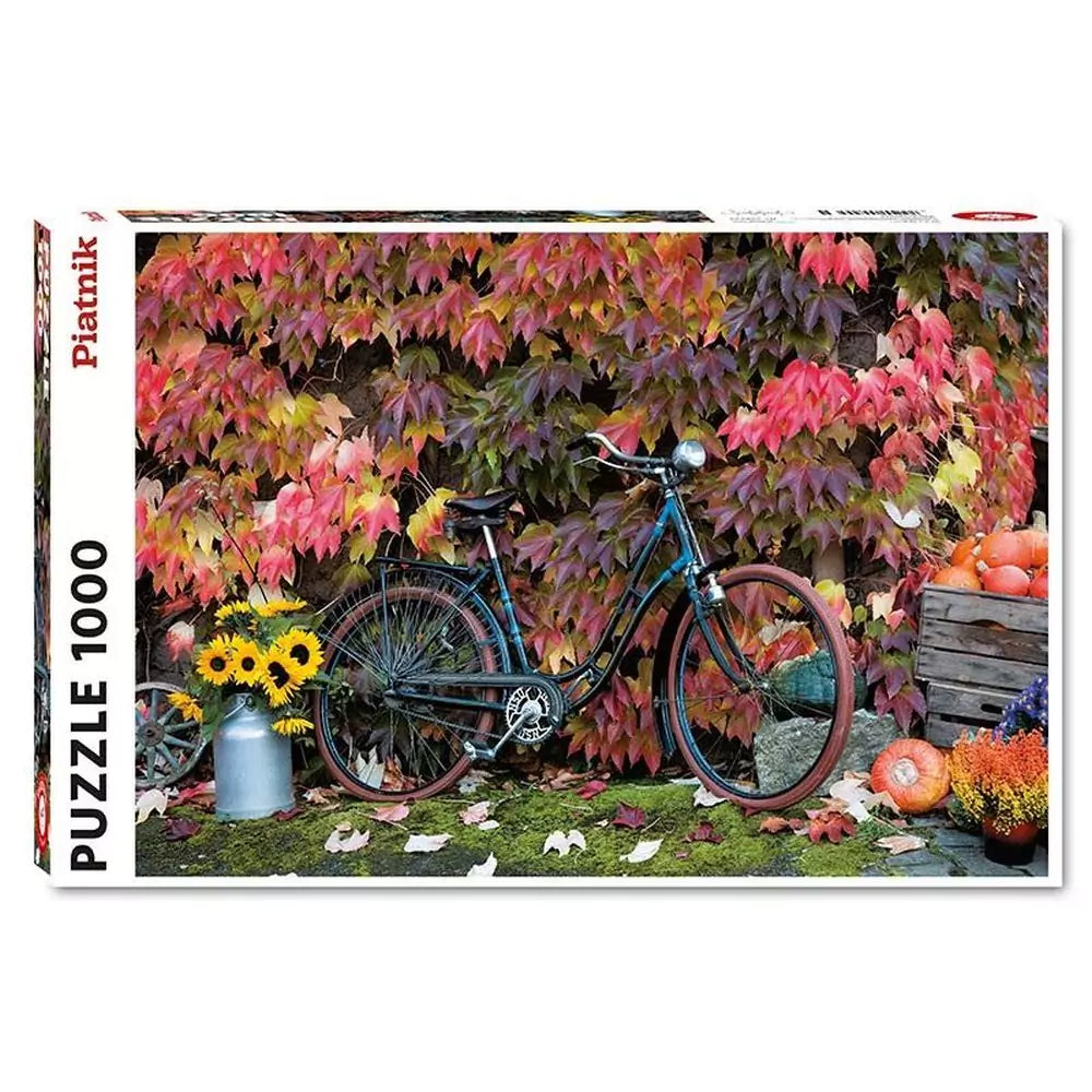 Bicycle in autumn, puzzle 1000 de piese