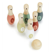 Set de bowling din lemn premium Birdie Skittles 7 piese TL8621