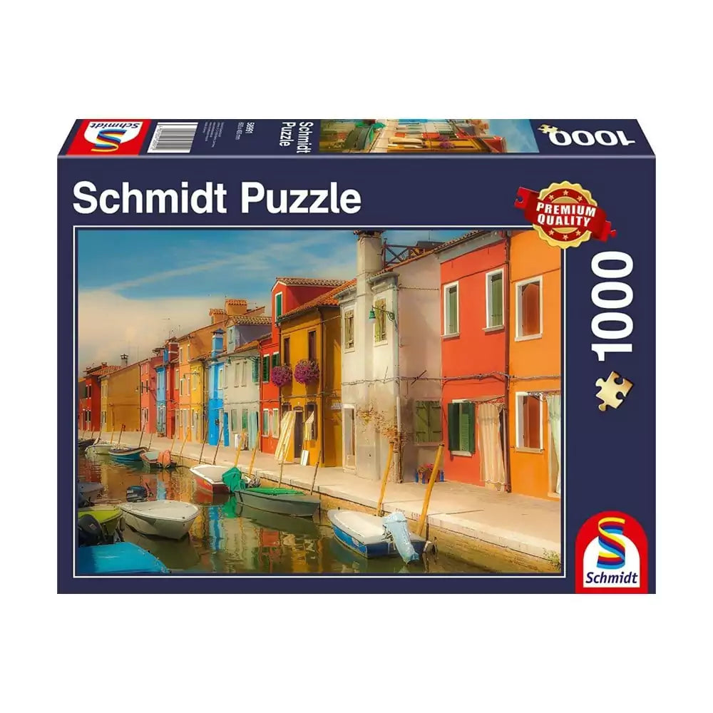 Puzzle Schmidt: Bright Houses on the Island of Burano, 1000 darab