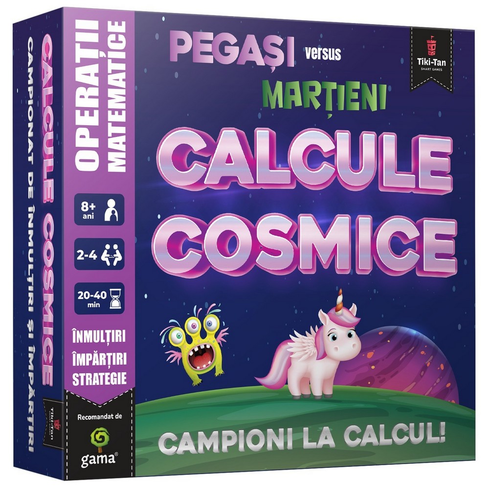 Calcule cosmice, Operații matematice joc de societate în limba română