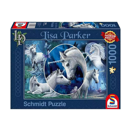 Puzzle Schmidt: Lisa Parker - Charming unicorns, 1000 piese