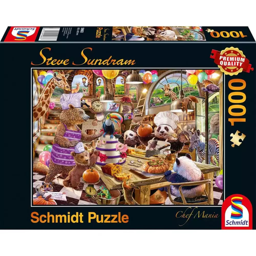 Puzzle Schmidt: Steve Sundram - Chef Mania, 1000 piese