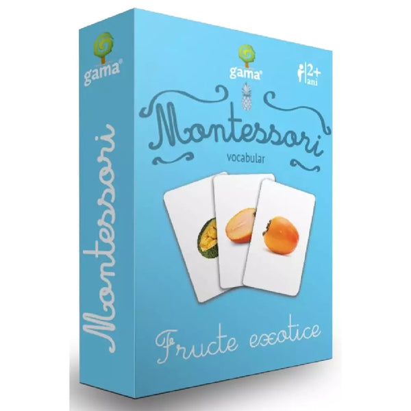 Fructe exotice - Joc Educativ Montessori, Vocabular 