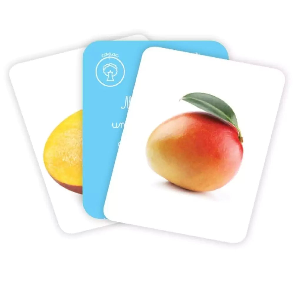 Fructe exotice - Joc Educativ Montessori Cărți cu fructe