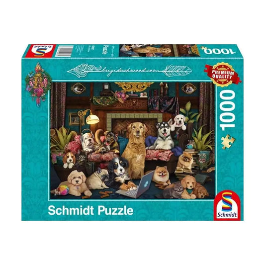 Puzzle Schmidt: Brigid Ashwood: Colorful evening in the salon, 1000 piese
