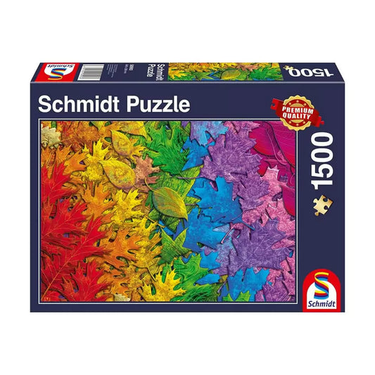 Puzzle Schmidt: Colorful Leaves, 1500 piese