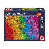 Puzzle Schmidt - Frunze colorate, 1500 de piese