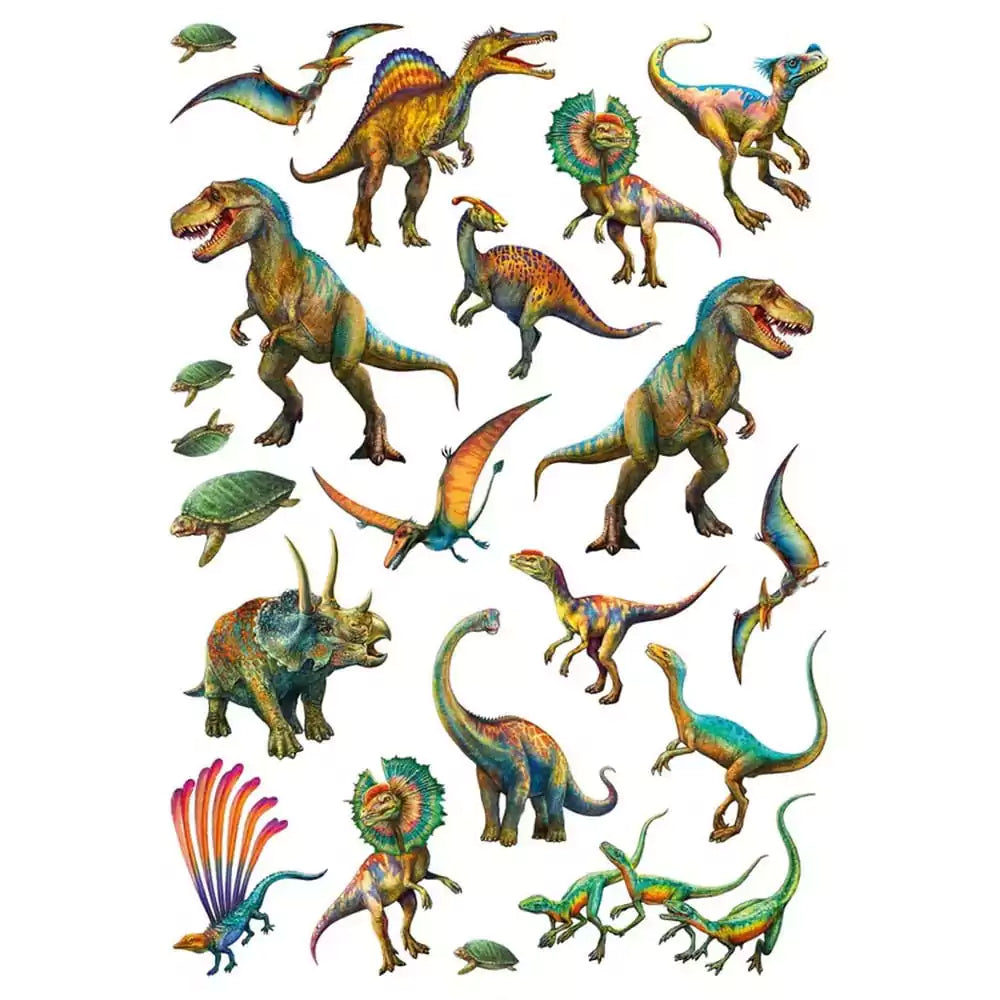 Puzzle Schmidt: Dinozauri salbatici, 150 piese + Cadou: tatuaje cu dinozauri