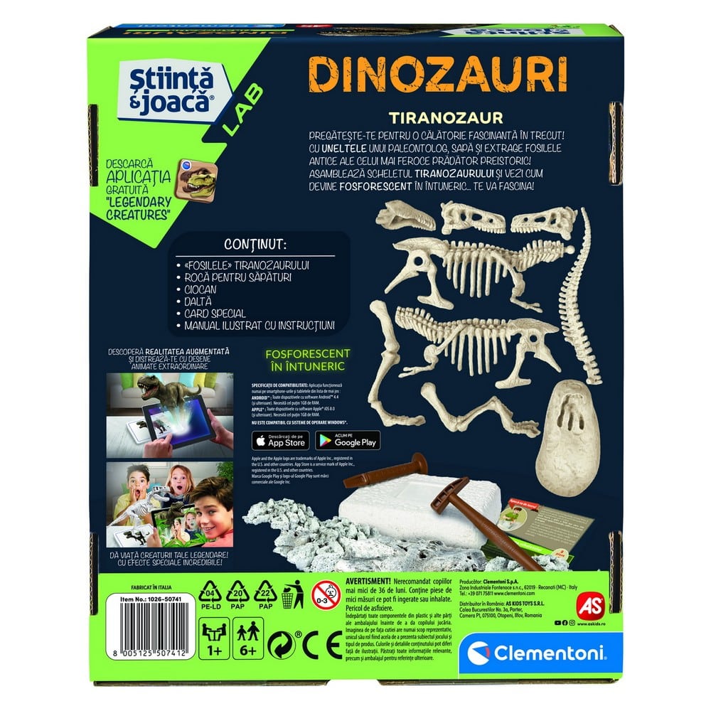 Set de experimente - Descoperă Dinozaurul T-Rex