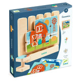 Djeco Casamix, puzzle vertical din lemn