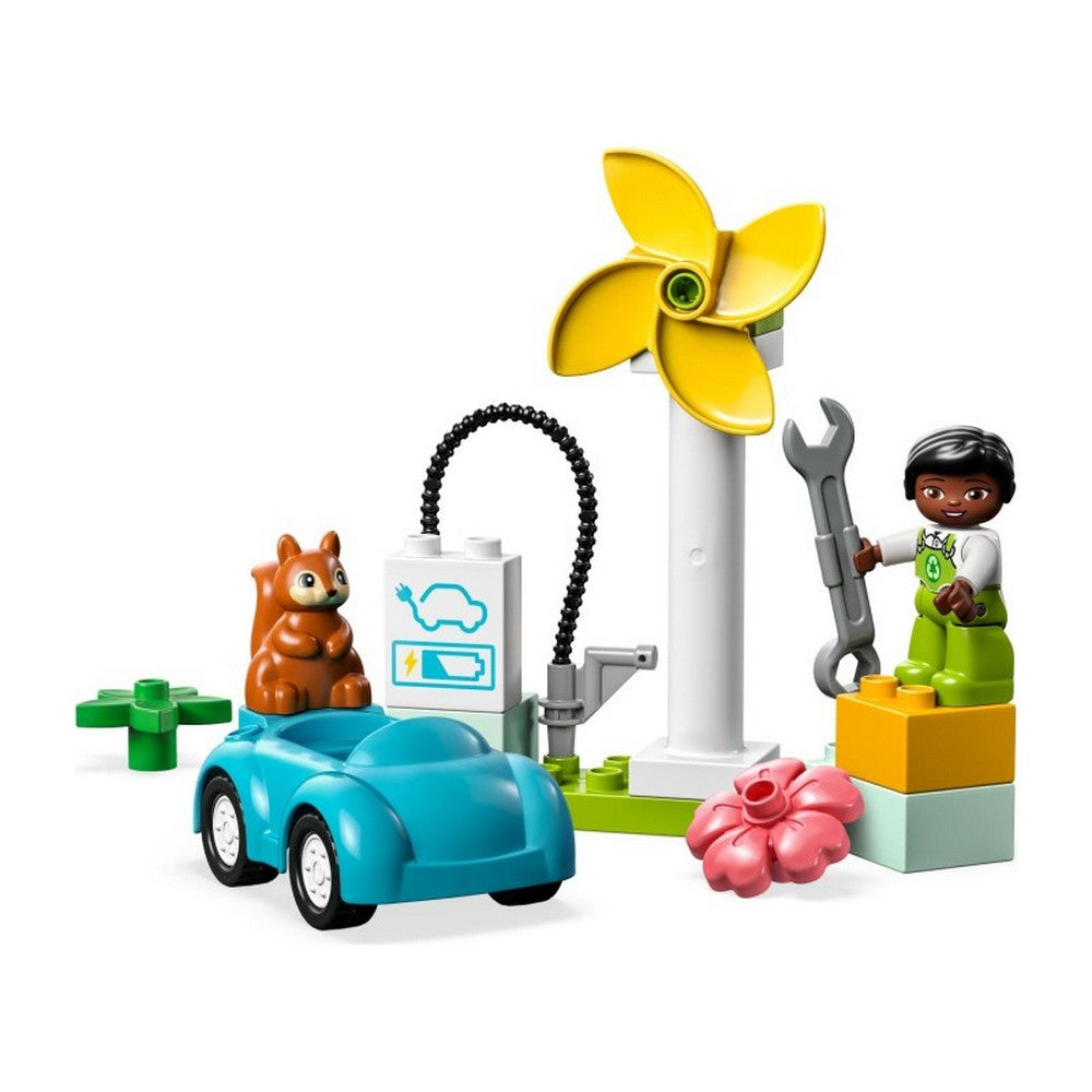 LEGO DUPLO Turbină eoliană și mașină electrică 10985 16 piese