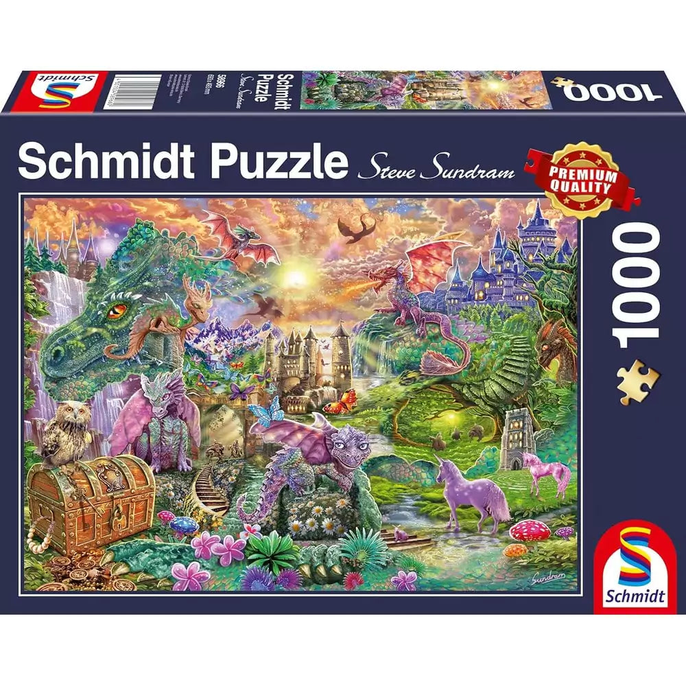 Puzzle Schmidt: Enchanted Dragon Land, 1000 piese