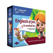 Răspundel Istețel Set Engleză și joc, în același loc (creion+carte) carte în limba română