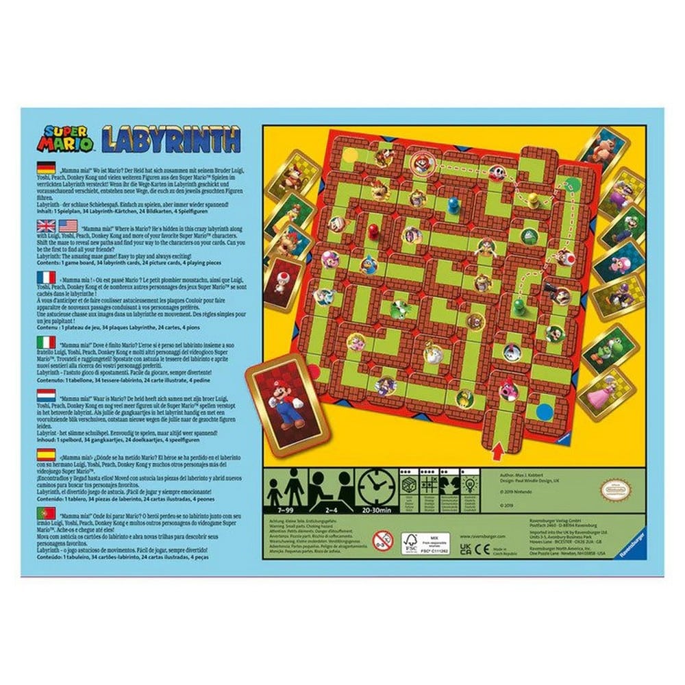 Labyrinth Super Mario, joc de societate multilingvistic