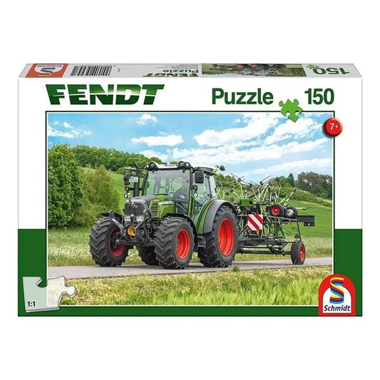 Puzzle Schmidt: Fendt 211 Vario mit Fendt Wender Twister, 150 piese