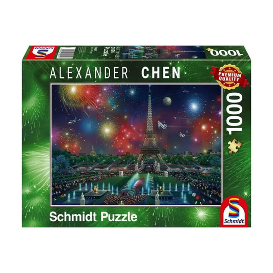 Puzzle Schmidt: Fireworks at the Eiffel Tower, 1000 piese