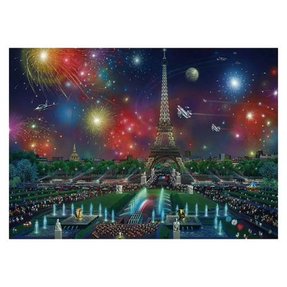 Puzzle Schmidt: Fireworks at the Eiffel Tower, 1000 piese