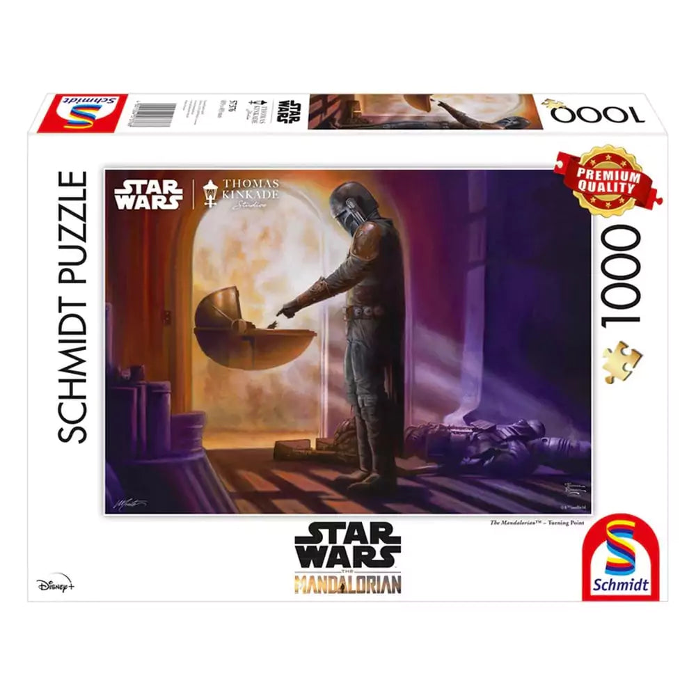 Puzzle Schmidt: Thomas Kinkade - Star Wars - Mandalorian - Punct de cotitura, 1000 piese