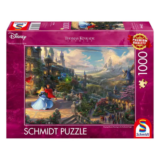 Puzzle Schmidt: Thomas Kinkade - Disney - Frumoasa adormita - Dansand, 1000 piese