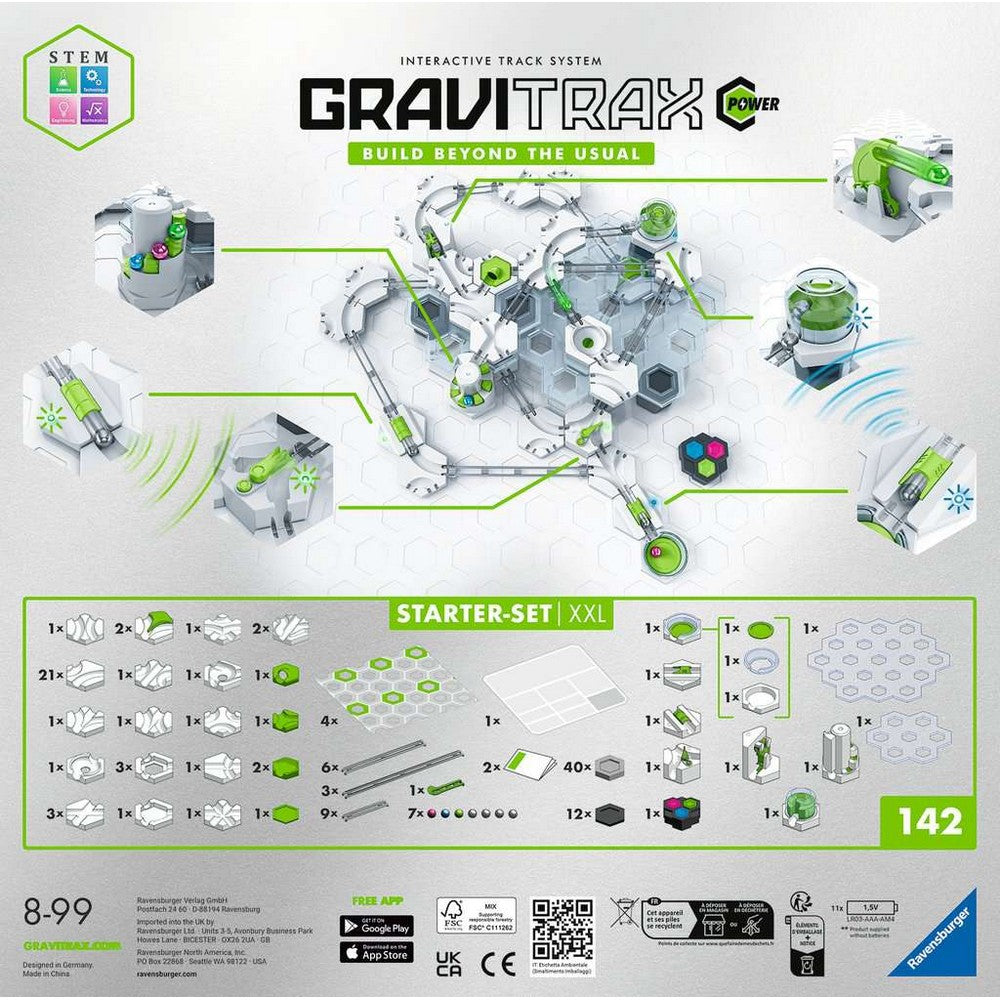 Gravitrax Power - Starter Set XXL, Big Box - Set de construcție pistă cu bile