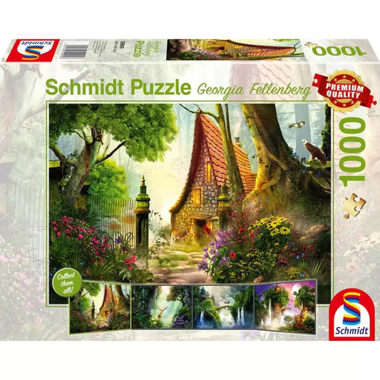 Puzzle Schmidt: Georgina Fellenberg - Cabana in poiana, 1000 piese