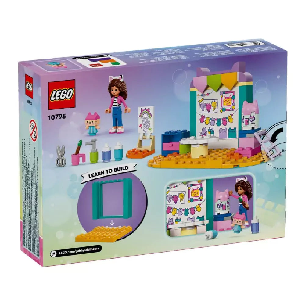 LEGO Gabby s Dollhouse Creații meșteșugite cu Bebe Cutiuță 10795 Spateles cutiei