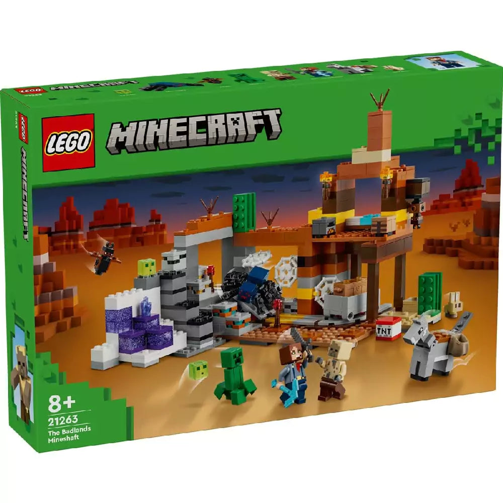 LEGO Minecraft Puțul din Badlands 21263 Fata cutiei