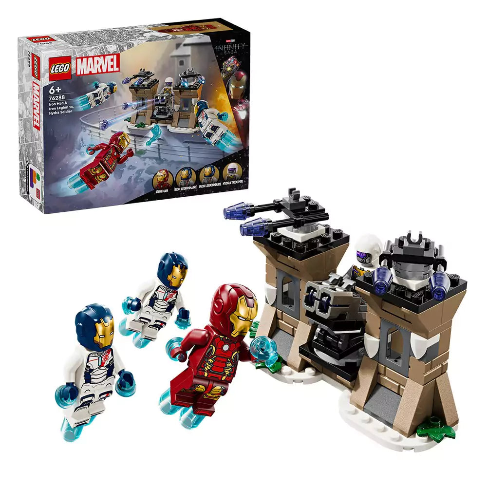 LEGO Marvel Super Heroes -  Iron Man si Legiunea de Fier vs. Soldat Hydra 76288, 135 piese