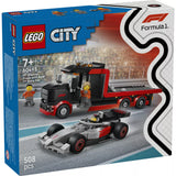 LEGO City: Camion de prezentare F1 cu mașină de curse Audi F1, 60493, 508 piese