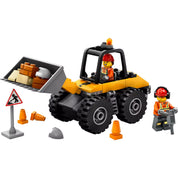 LEGO City Sárga, kerekes rakodógép 60450 építőjáték két munkás minifigurával és kiegészítőkkel.