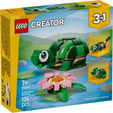 LEGO Creator: Broască-țestoasă cu o floare de nufăr 31377, 124 de piese