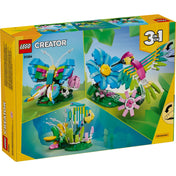 LEGO Creator 3 az 1-ben: Színes kolibri 31384 doboz hátoldala a 3 építési lehetőséggel