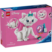 LEGO Disney: Macskarisztokraták Az imádnivaló Marie 43286 – a készlet dobozának hátoldala, Marie cica figurával és kiegészítőkkel