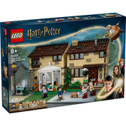 LEGO Harry Potter: Marge néni látogatása a Privet Drive-on (76451) – a doboz eleje, a Dursley-ház, minifigurák és varázslatos jelenet látható.