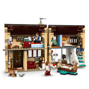 LEGO Harry Potter: Marge néni látogatása a Privet Drive-on (76451) – a ház nyitott változata, részletes szobákkal és karakterjelenetekkel.