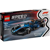 A LEGO Speed Champions 77249 - Williams Racing FW46 készlet dobozának eleje, a teljes autóval, 10+ korosztályi ajánlással és 263 darabbal.